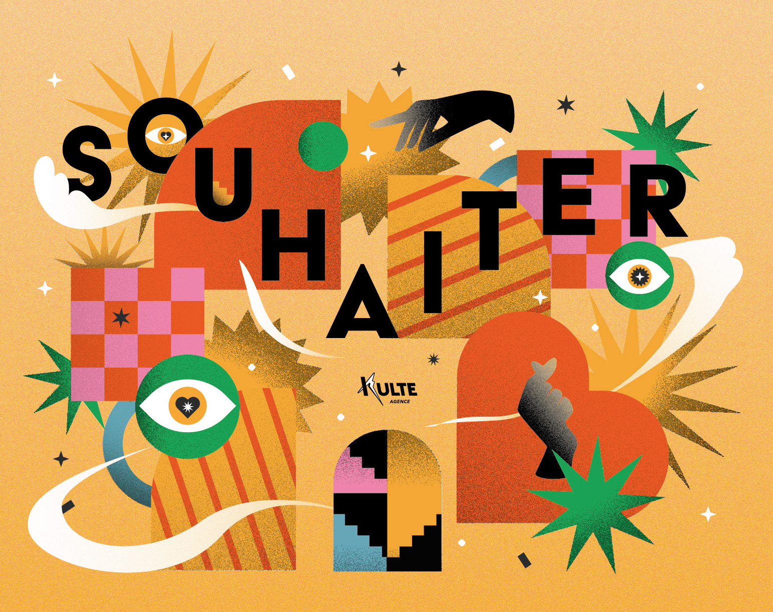 Kulte - Correspondance JANVIER 2025 - SOUHAITER - réalisé par Agence Kulte